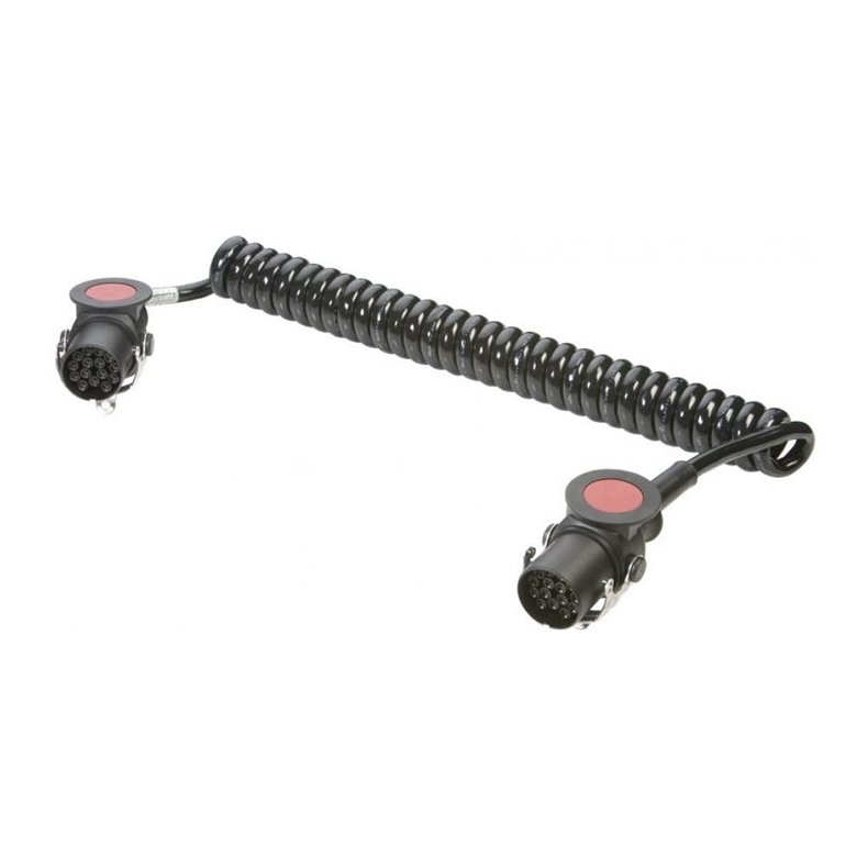 Spiralkabel 15P / 15P Kunststof 24V