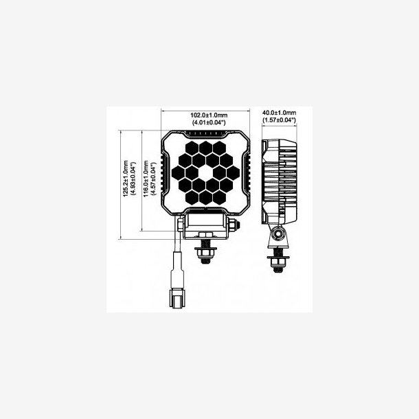 Arb. lampe 18 LED 2800L DT L0173