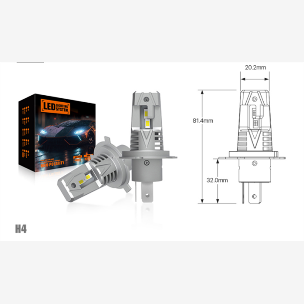 H4 Ultra Compact LED s�t 12/24V