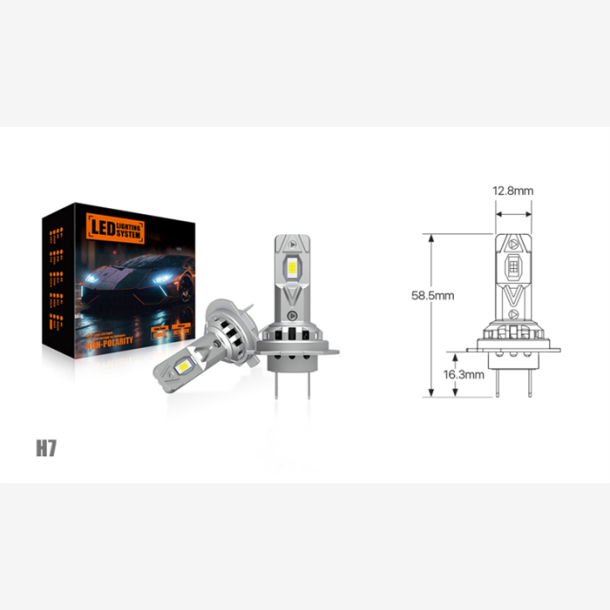 H7 Ultra Compact LED s�t 12/24V