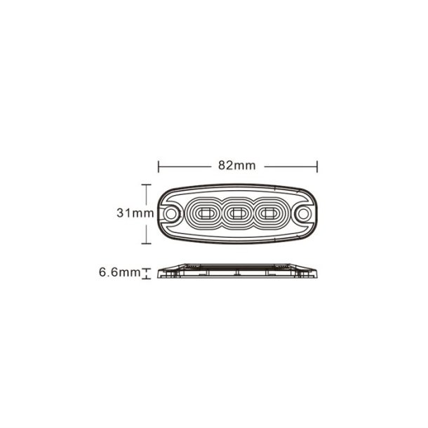 Blitzblink 3 LED slimline
