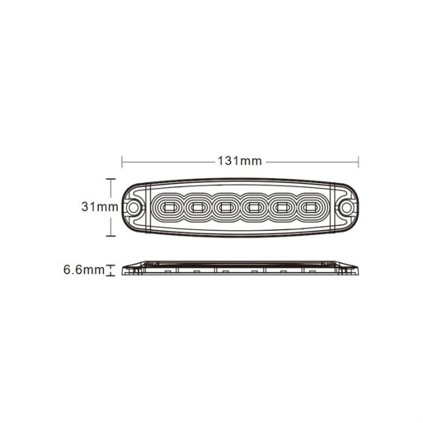 Blitzblink 6 Led slimline