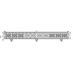 Lysbar LED 715mm Combo