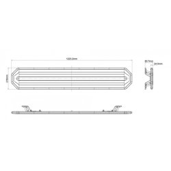 lysbro / lygtebro 120 cm Orange 