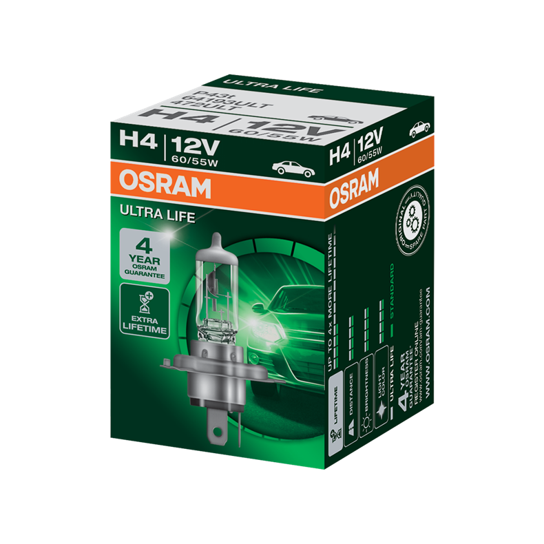 Osram H4 Ultra Life 12V 60/55W P45T
